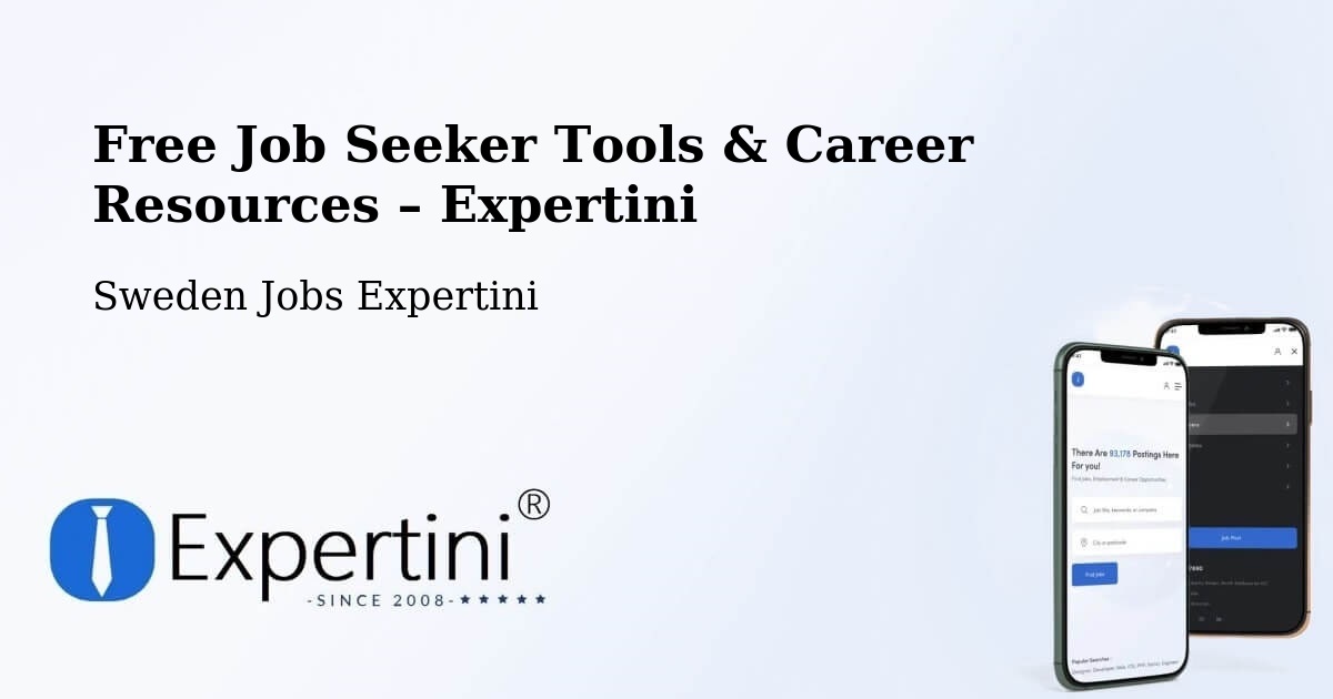 Free Job Seeker Tools & Career Resources – Lilla Edet - Lilla Edet, Sweden Jobs Expertini